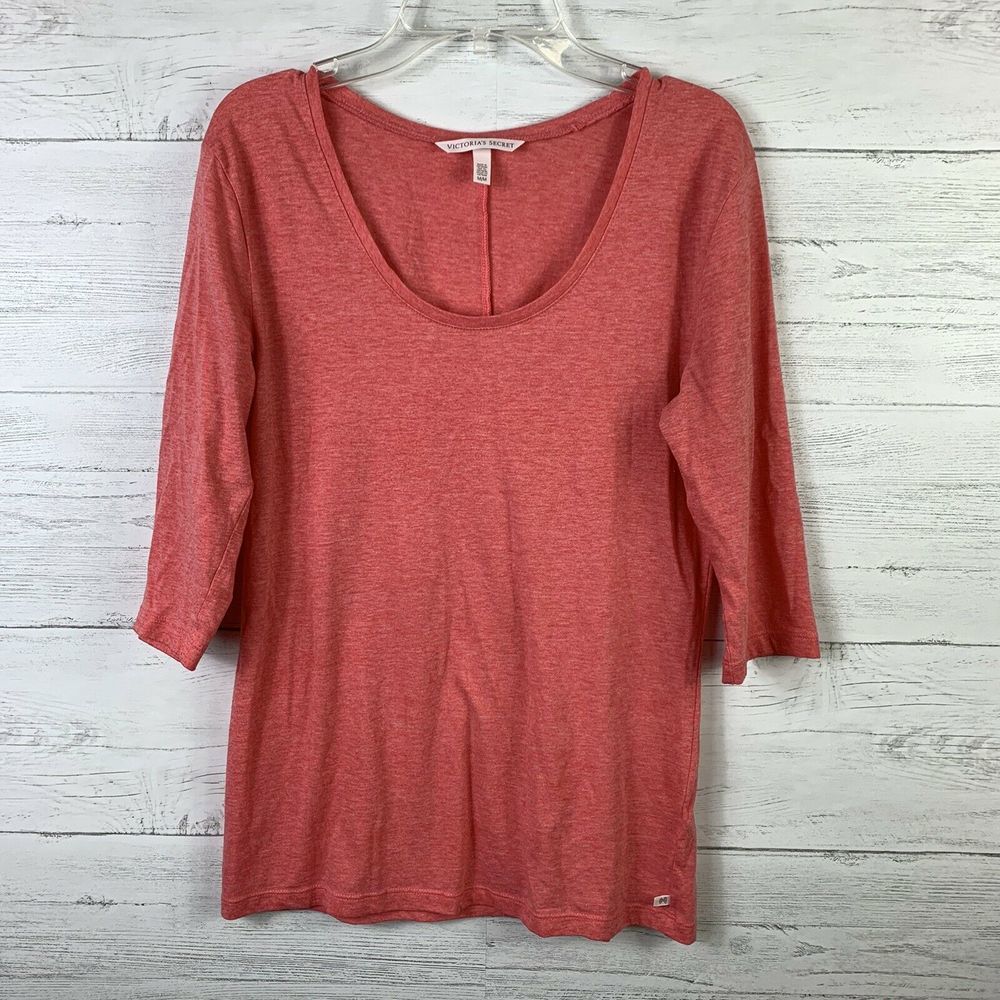 Victoria's Secret Knit Top Pink Short Sleeves M